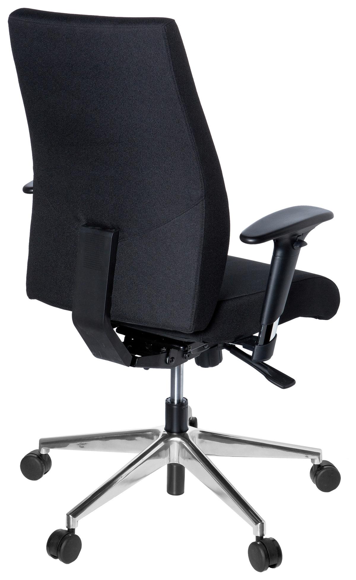 Drehstuhl Pro-Tec 250 Schwarz - Alufarben/Schwarz, MODERN, Kunststoff/Textil (57/116/51cm) - MID.YOU