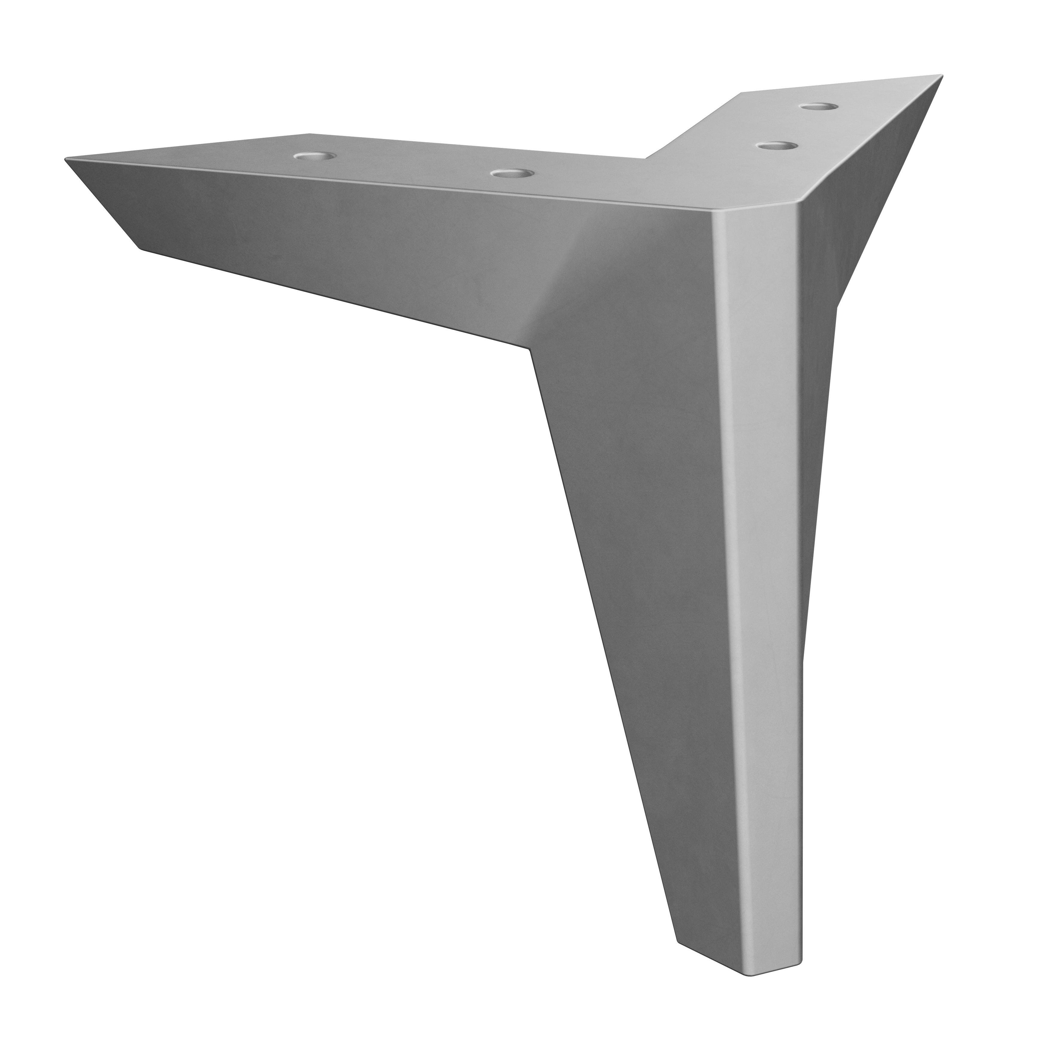 Fußset Passend Zu Unit Elements - Chromfarben, MODERN, Kunststoff (12cm) - Ondega