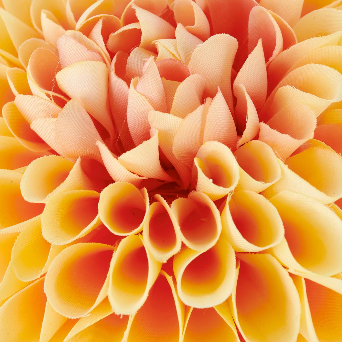 Umelá kvet georgína DAHLIE I -PAZ- - zelená/svetložltá, Basics, kov/textil (73cm) - Mömax