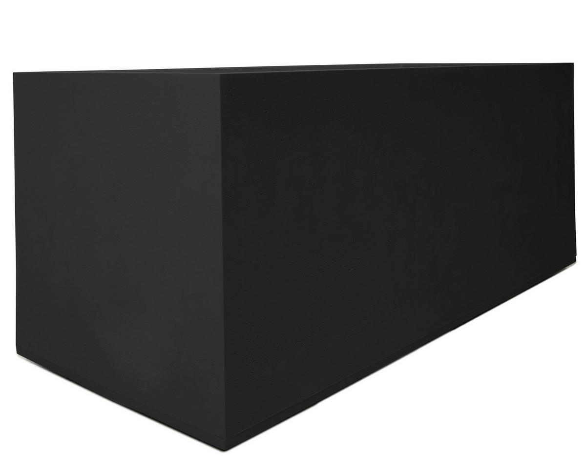 Pflanztopf Basalt Kunststoff Betonoptik Anthrazit - Anthrazit, Basics, Kunststoff (100/43/40cm)