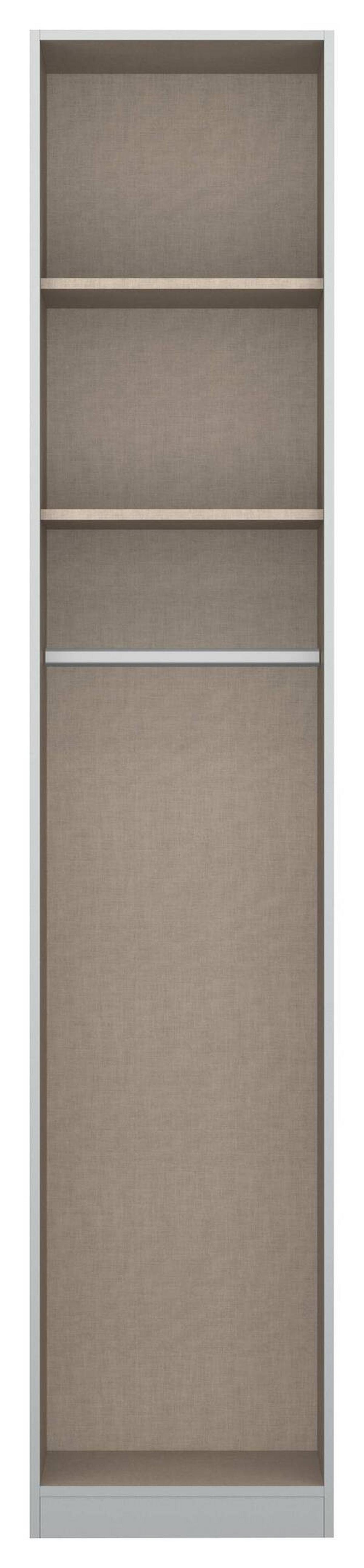 Drehtürenschrank 47 cm Alabama, Seidengrau - Hellgrau, MODERN, Holzwerkstoff (47/229/54cm)