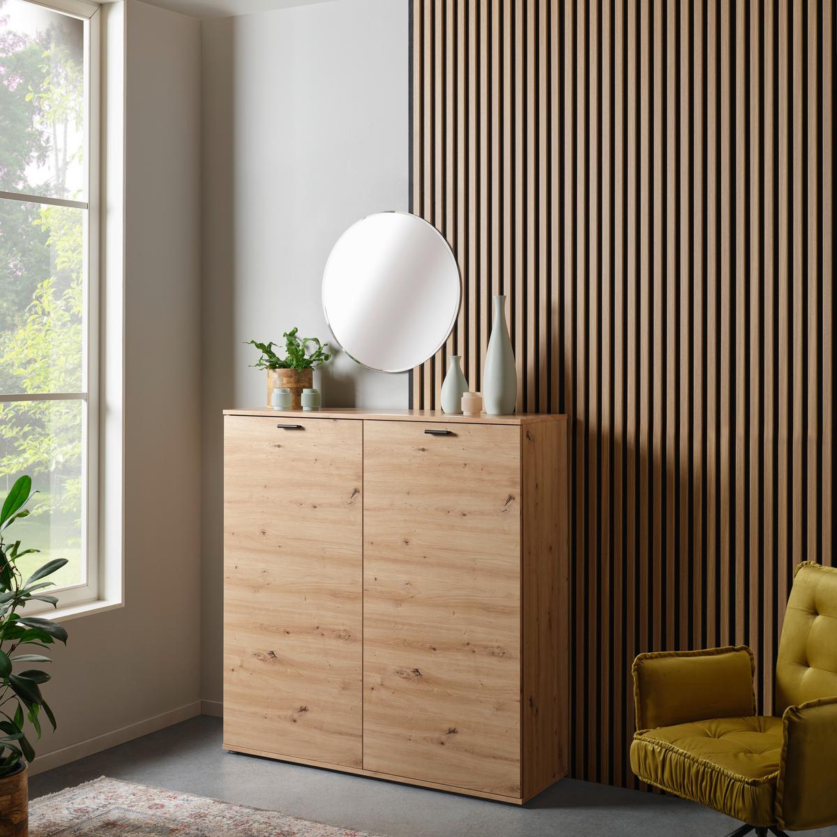 Akustikpaneel Josef - Eichefarben, MODERN, Holzwerkstoff/Kunststoff (90/60/2cm)