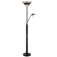 Led-deckenfluter 58908 - Schwarz, Design, Glas/Kunststoff (40/180cm) - Globo