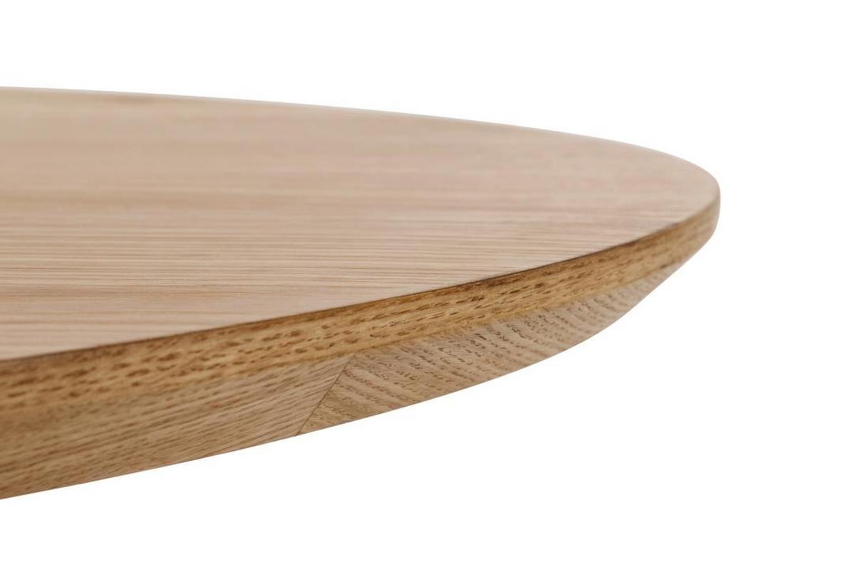 Jídelní stůl HEAVEN oval 220 x 100 cm - divoký dub/černá, Moderní, kompozitní dřevo (220/75,5/100cm)