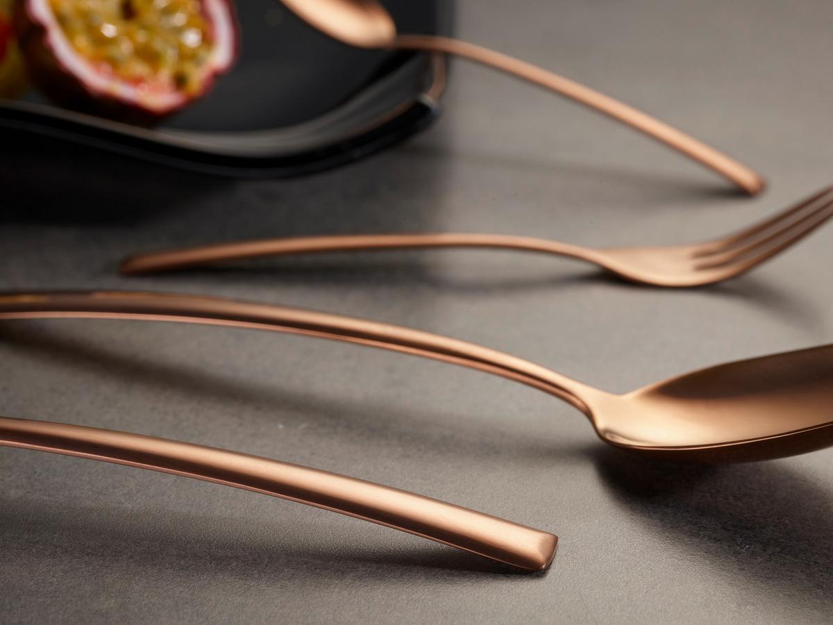 Besteckset Tafelbesteck Avelino - Bronzefarben, Design, Metall - Echtwerk