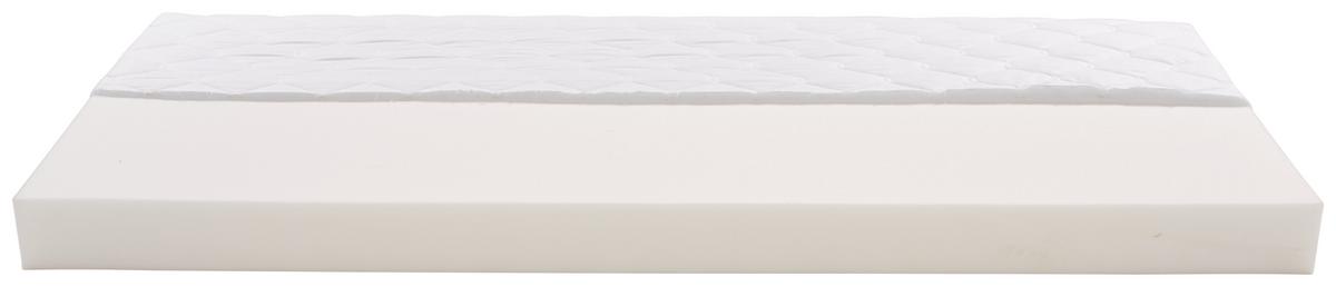 Komfortschaummatratze Base 90x200 cm H3 H: 13 cm - Weiß, MODERN, Textil (90/200cm) - Livetastic