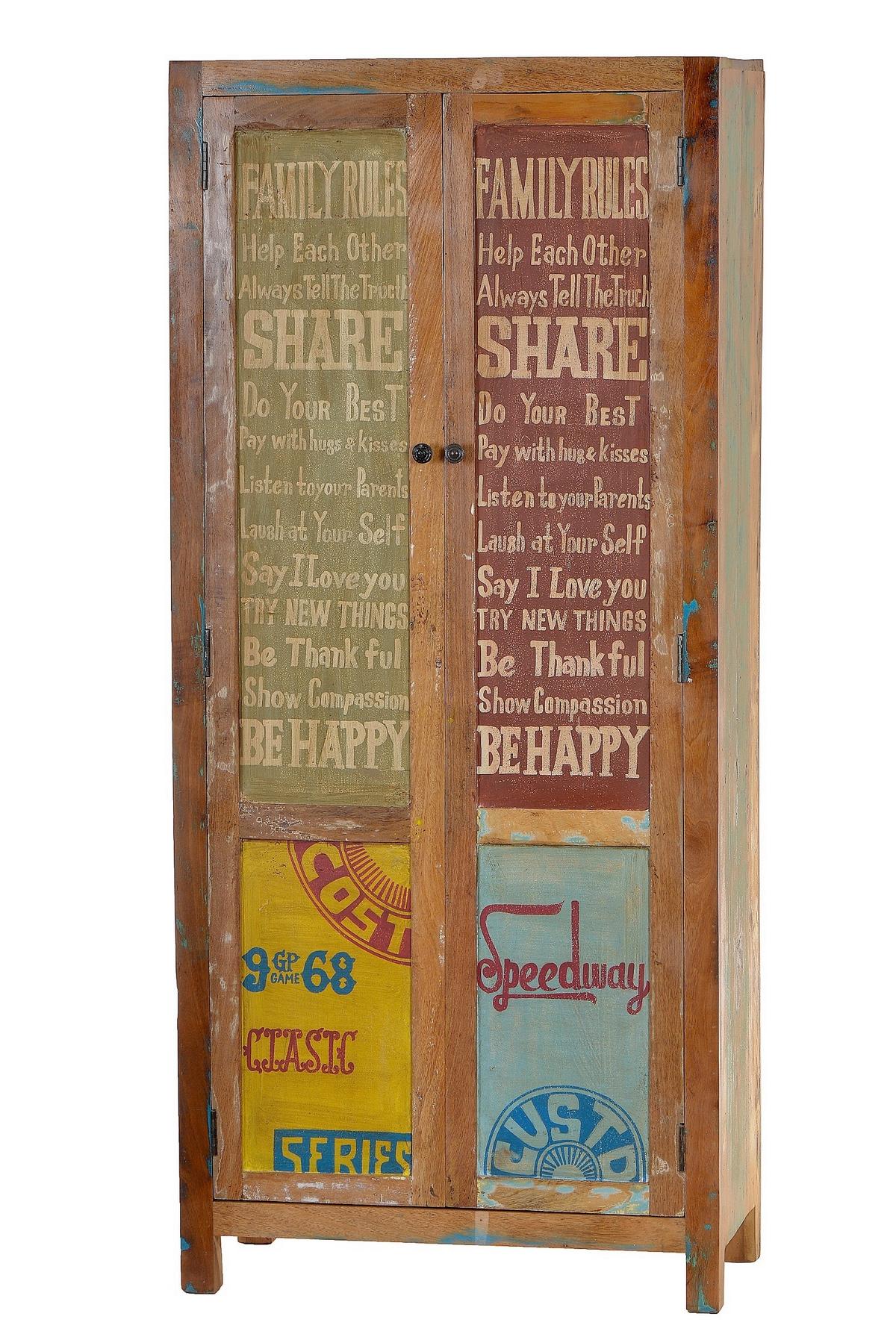 GARDEROBENSCHRANK Multicolor B: 80cm - Multicolor, Design, Holz (80/180/40cm) - MID.YOU