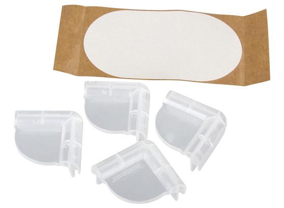 Eckenschutz 4 Stk./Pkg. - Transparent, KONVENTIONELL, Kunststoff (4,2/4,2/2cm) - Fackelmann Eckenschutz 4 Stk./Pkg. - Transparent, KONVENTIONELL, Kunststoff (4,2/4,2/2cm) - Fackelmann