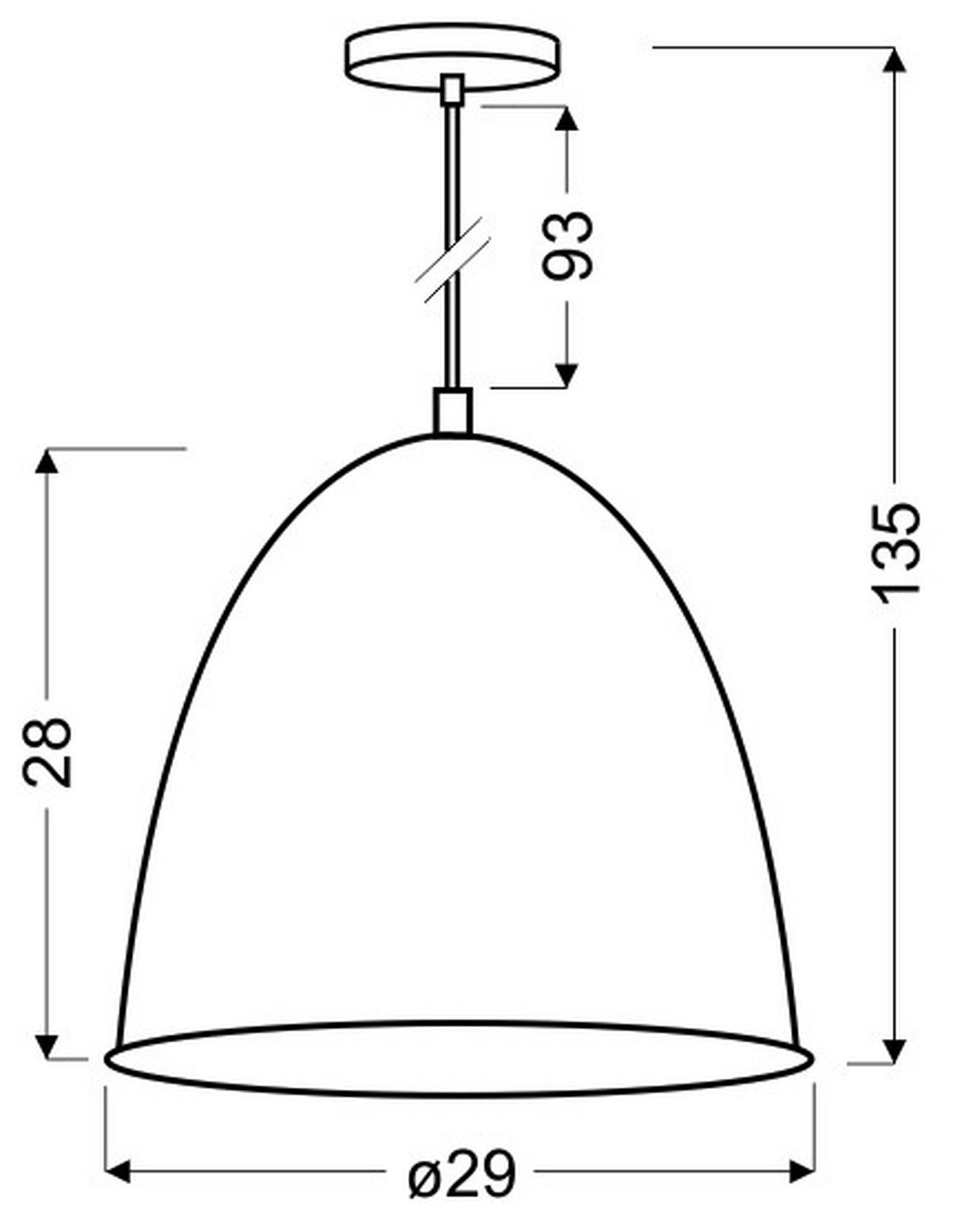 Pendelleuchte 31-43184 Patch - Chromfarben/Schwarz, Design, Metall (29/135cm)