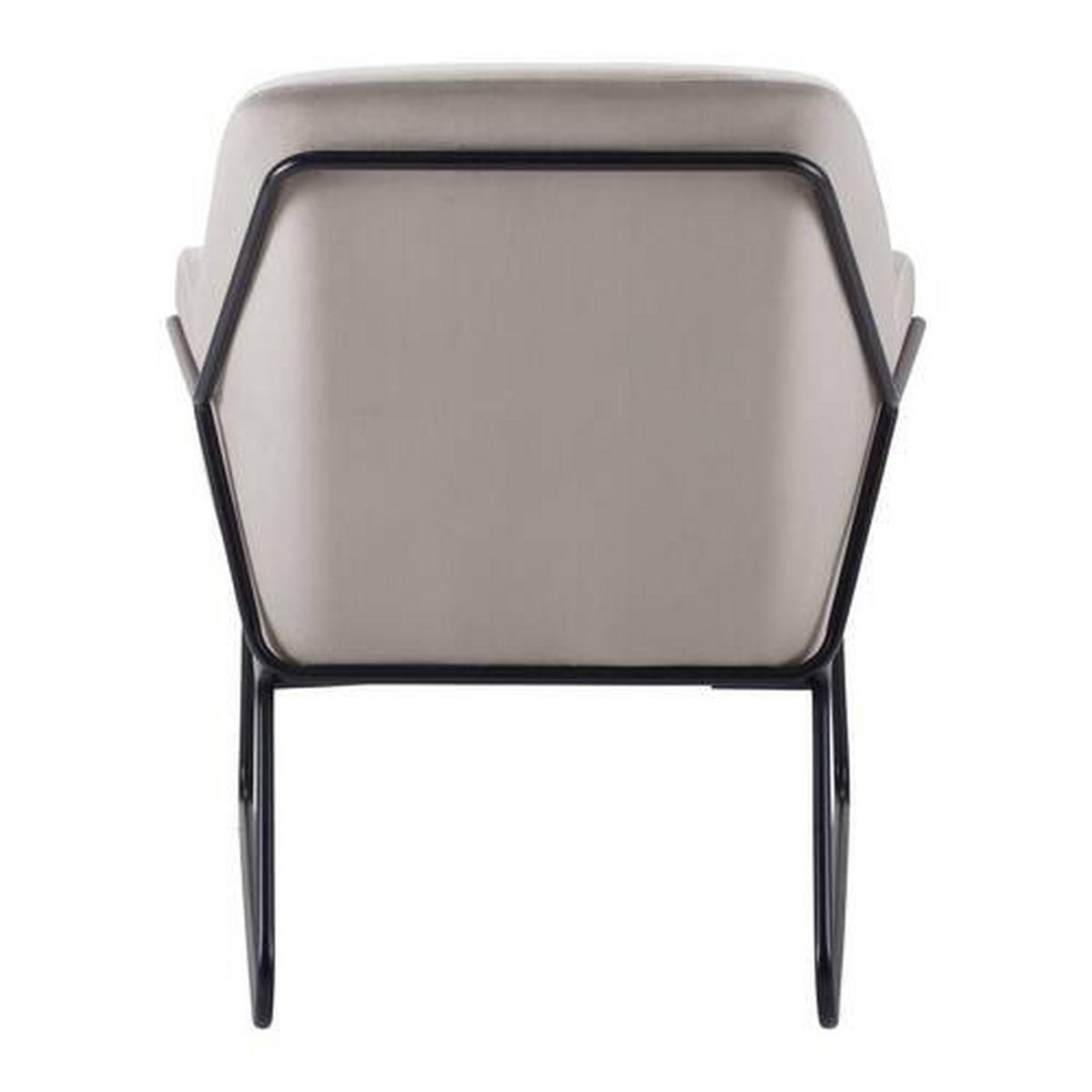 Křeslo KEZIA béžová - černá/béžová, Moderní, kov/textil (71/84/79cm) - P & B