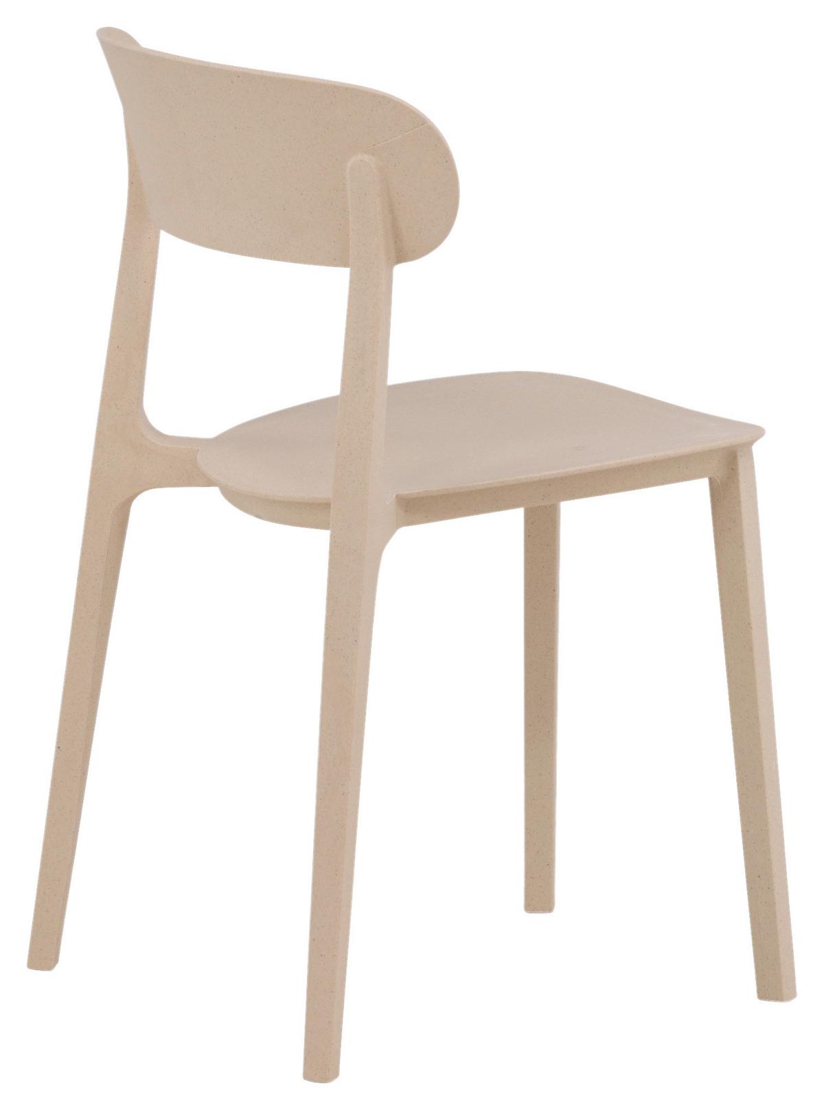 Stuhl-Set Åstol - Beige, Design, Holz/Kunststoff (50/78,5/52cm) - Livetastic