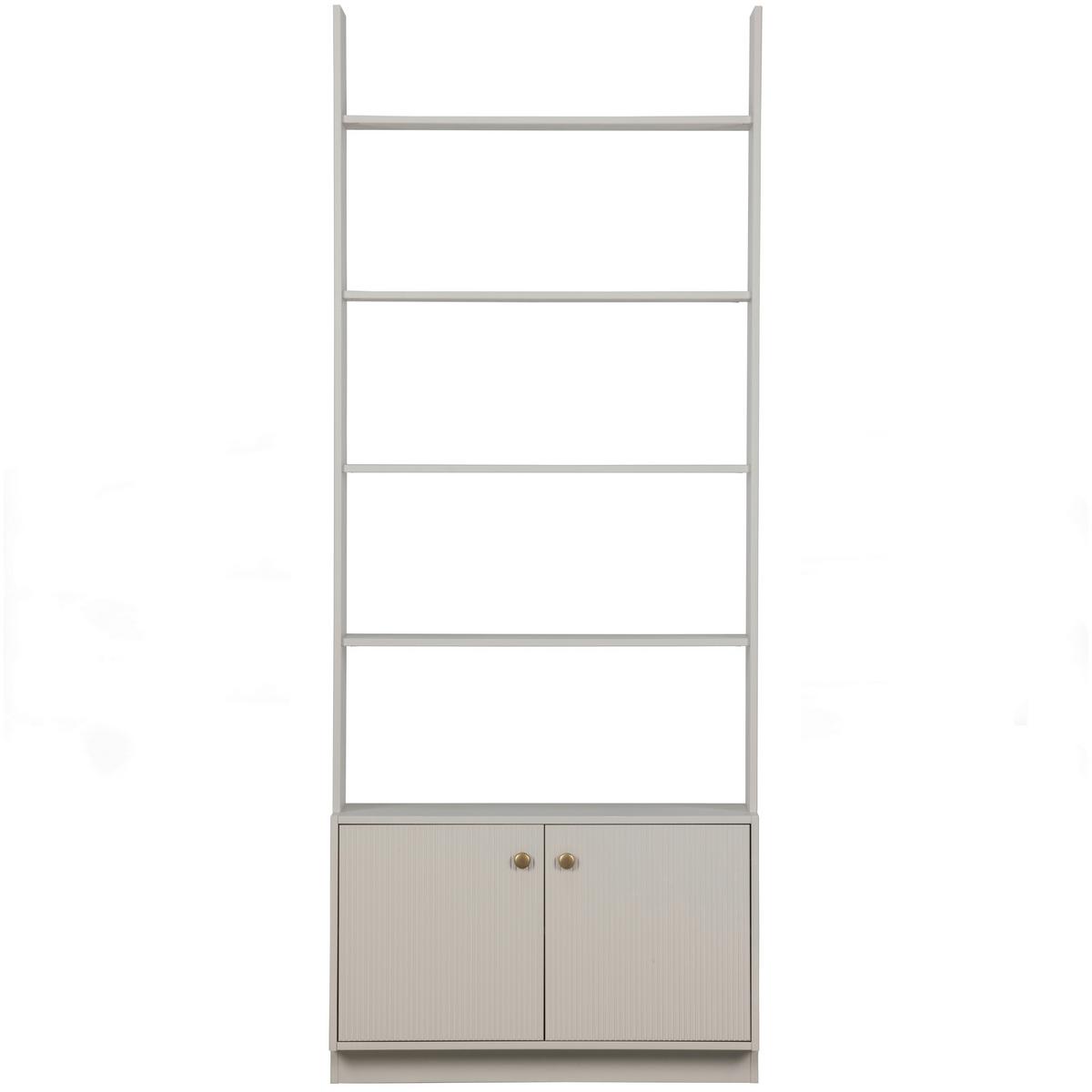 Regal Madu Hellgrau B: 80cm - Hellgrau, Design, Holz (80/200/35cm) - Livetastic