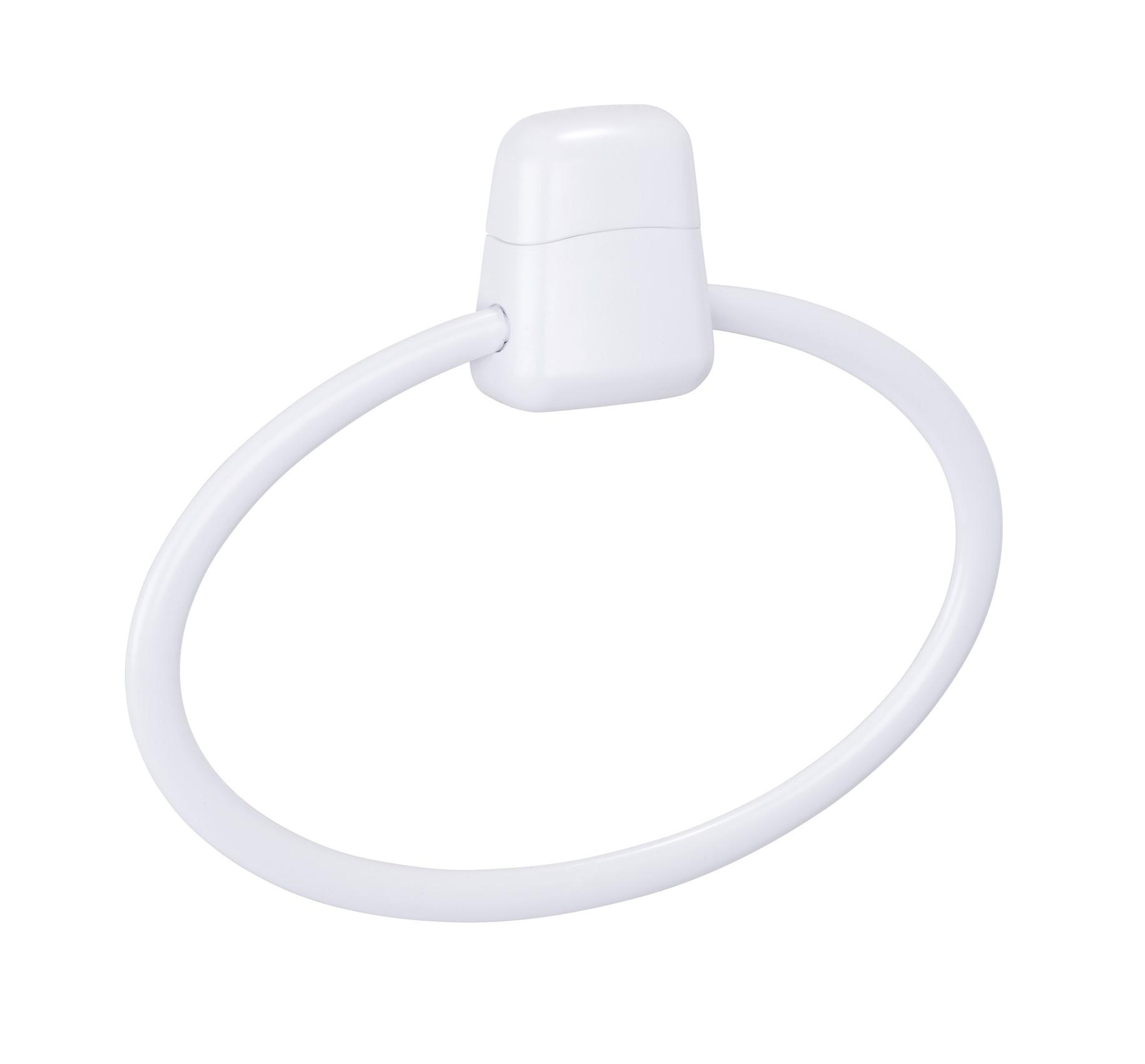 Törölközőtartó Handtuchring Pure 17945100 - fehér, Konventionell, műanyag (27,5/22/3cm) - Wenko