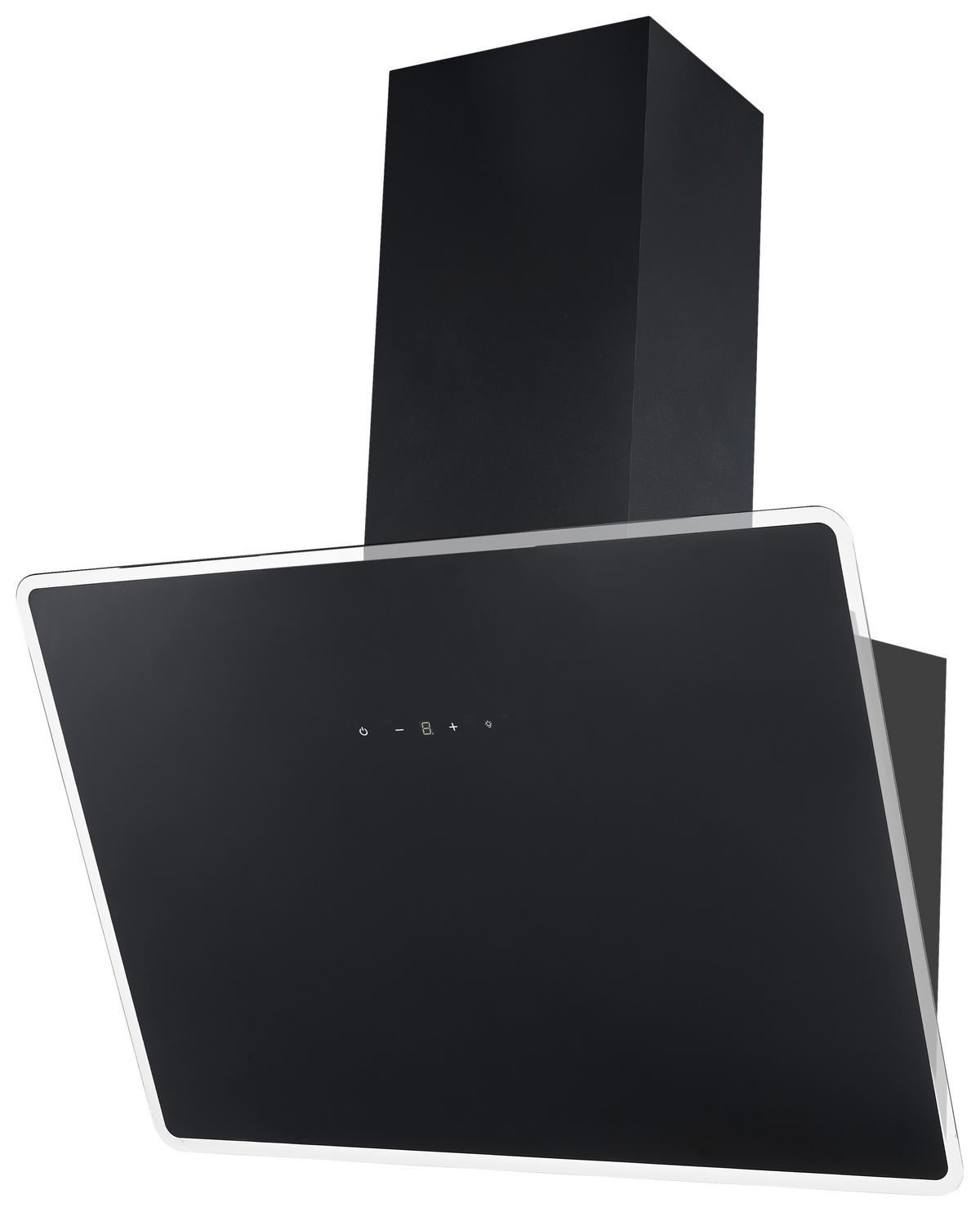 Dunstabzugshaube Respekta BxH 59,5x74,8-109 cm - Schwarz, Trend, Glas/Metall (59,5/74,8–109,5/38,5cm) - Respekta