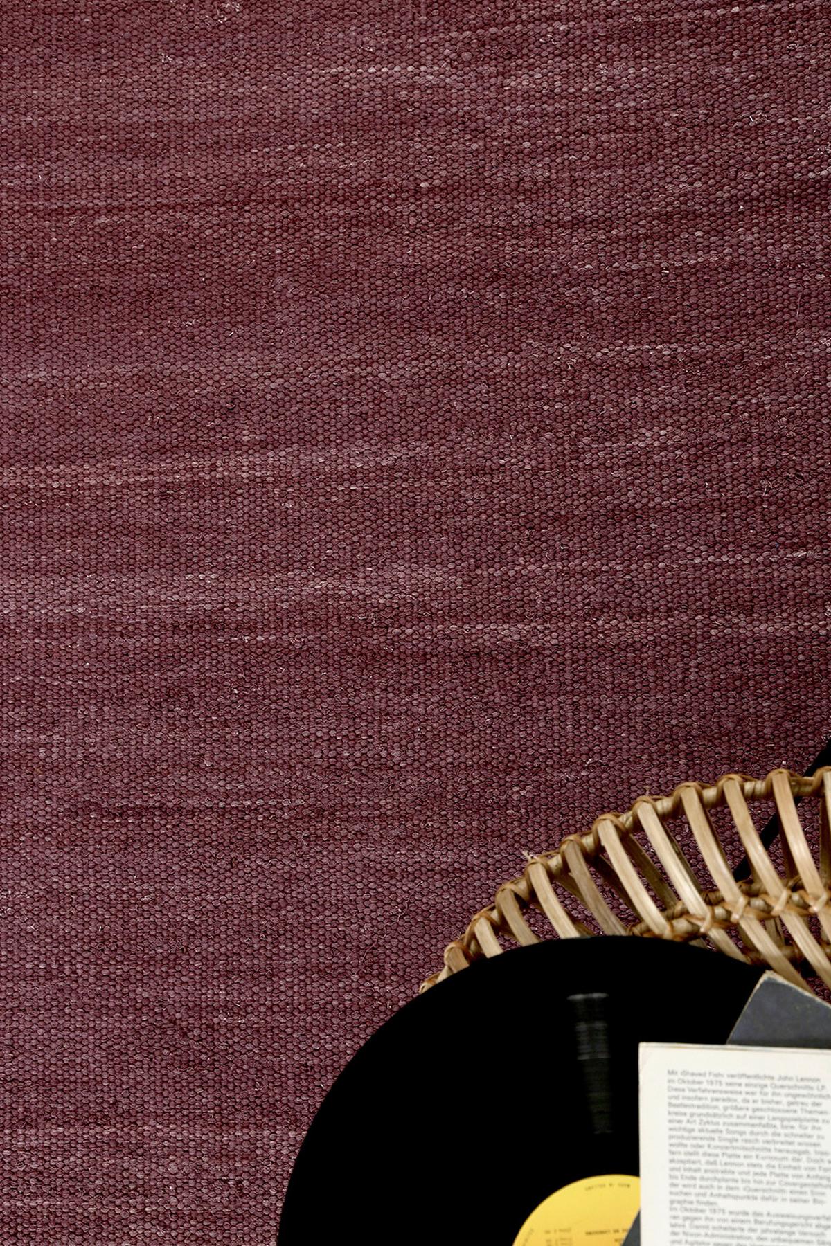 Handwebteppich Bordeaux Baumwoll Rainbow Kelim 160x230 - Bordeaux, Basics, Textil (160/230cm) - Esprit