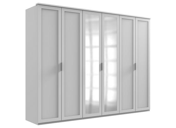 Drehtürenschrank Nadja B: ca. 270 cm - Weiß, KONVENTIONELL, Glas/Holzwerkstoff (270/210/58cm) - Cantus Drehtürenschrank Nadja B: ca. 270 cm - Weiß, KONVENTIONELL, Glas/Holzwerkstoff (270/210/58cm) - Cantus