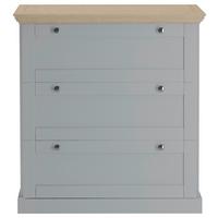 Kommode Binz Grau/Eichefarben 75 cm - Eichefarben/Grau, Design, Holzwerkstoff (75/80/35cm) - MID.YOU