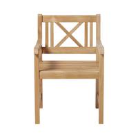 Gartensessel Rosenborg, natur 89x89x59 cm, Echtholz - Teakfarben, Natur, Holz (59/89/59cm) - Gardenson