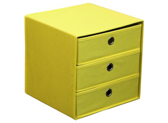Zásuvkový Box Lisa - žlutá, Moderní, kov/karton (32/32/32cm) Zásuvkový Box Lisa - žlutá, Moderní, kov/karton (32/32/32cm)