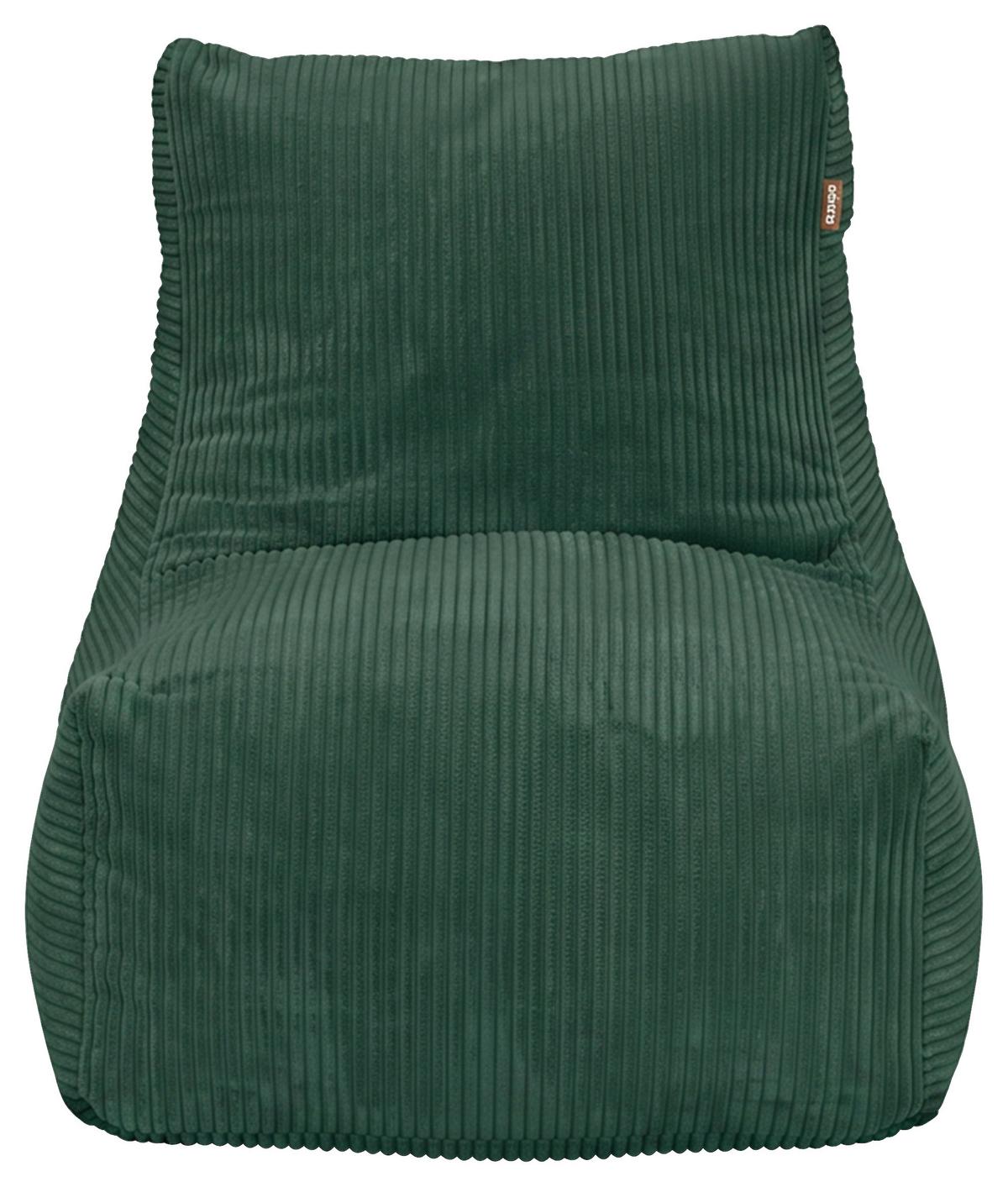 Sitzsack Luno Cord grün, Indoor, B: 70cm - Grün, Basics, Textil (70/70/100cm)