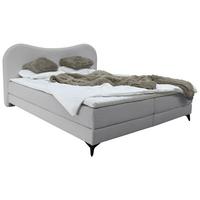 Polsterbett Pienza Grau Lf: 180x200 Cm - Schwarz/Grau, MODERN, Textil (180/200cm) - Livetastic