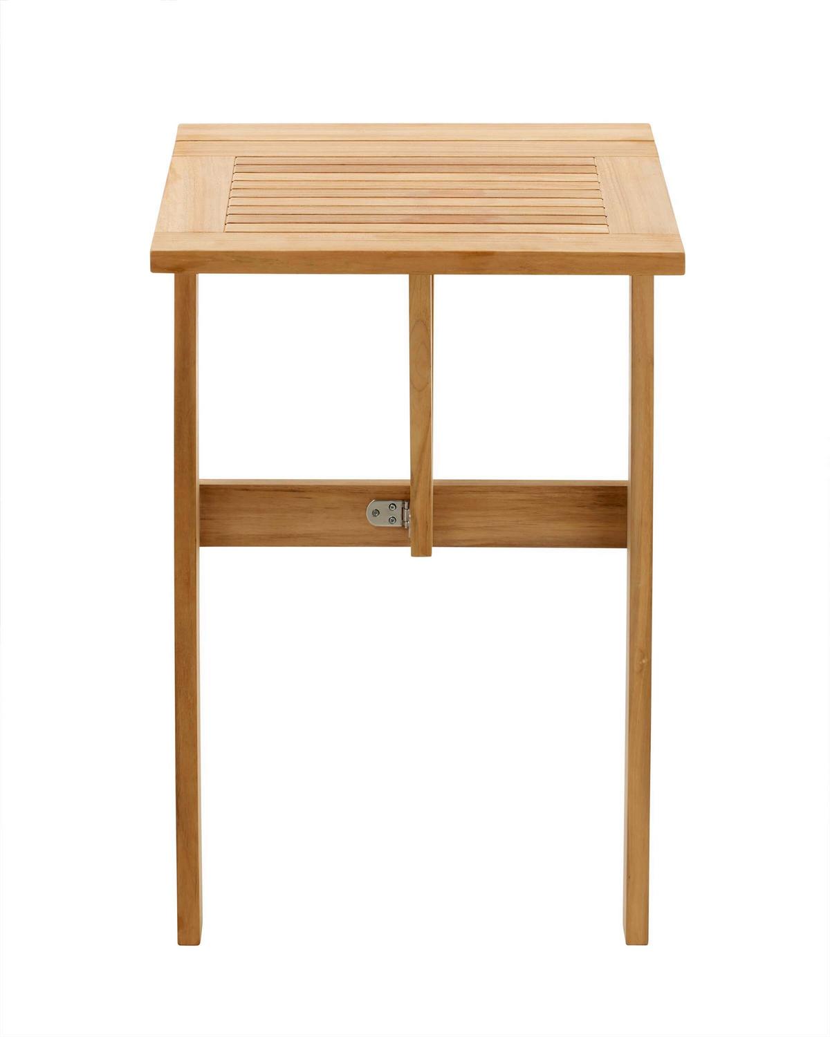 Balkontisch, Natur 45x49x75 cm - Teakfarben, Natur, Holz (45/49/75cm) - Gardenson