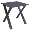 Schreibtisch Lona Anthrazit, Schwarz B: 80 Cm - Anthrazit/Silberfarben, Design, Holzwerkstoff/Metall (80/80/76cm) - MID.YOU
