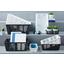 Aufbewahrungskörbchen L - Anthrazit/Weiß, KONVENTIONELL, Kunststoff (36,4/25,4/14,5cm) - Homezone Aufbewahrungskörbchen L - Anthrazit/Weiß, KONVENTIONELL, Kunststoff (36,4/25,4/14,5cm) - Homezone