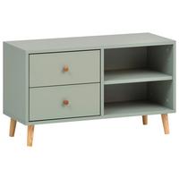 Garderobenbank Bjarne, Grün B: 78,9 Cm - Grün, Design, Holzwerkstoff (78,9/46,5/33cm) - MID.YOU