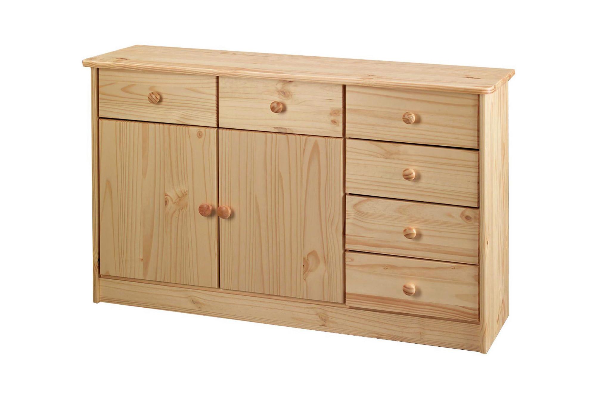 Kommode Naturfarben B: 118cm - Naturfarben, Design, Holz (118/75/35cm) - Livetastic