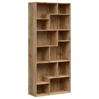 Regal Tetrix Bookshelf - Eiche Wotan, Design, Holzwerkstoff (87,5/197,5/33,5cm)
