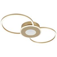 STROPNÍ LED SVÍTIDLO ALEXANDER - cappuccino/barvy chromu, Moderní, kov/plast (57,5/28,5/6cm) - Mömax