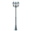 Außenstehleuchte Norderney Schwarz/grün - Dunkelgrün, Basics, Glas/Metall (58/220/55cm)