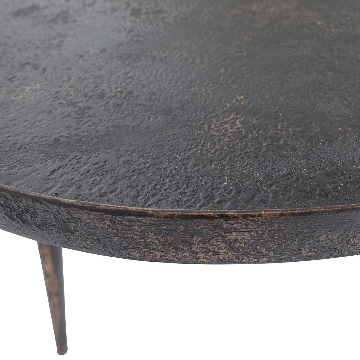 Beistelltisch Bounds Gold/Zinkfarben L: 76cm - Goldfarben/Zinkfarben, Design, Holzwerkstoff/Metall (76/76/40cm) - Livetastic