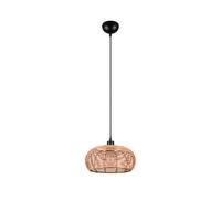 Hängeleuchte 312200136 Inga - Schwarz/Braun, Natur, Holz/Metall (29/150cm) - Trio Leuchten