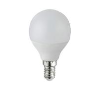 LED žiarovka E14, 4,9W, 230V - opálová, plast (4.5/7.9cm)
