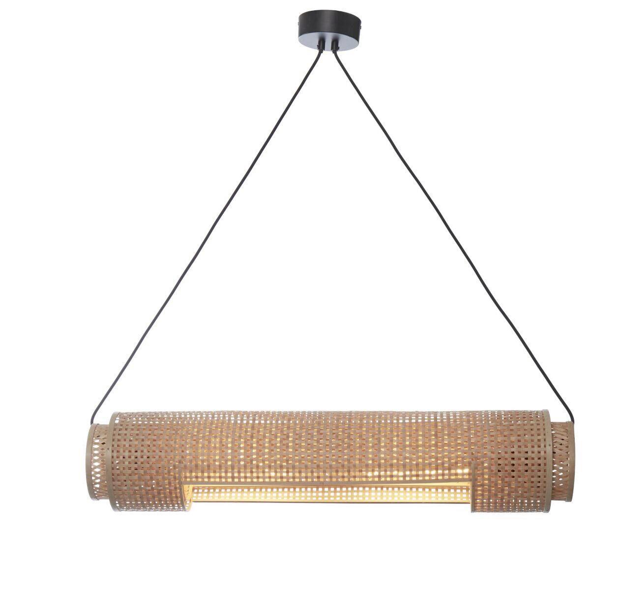 Hängeleuchte Bhutan/H85/N - Naturfarben, Trend, Holz (15/15/85cm) - Good & Mojo