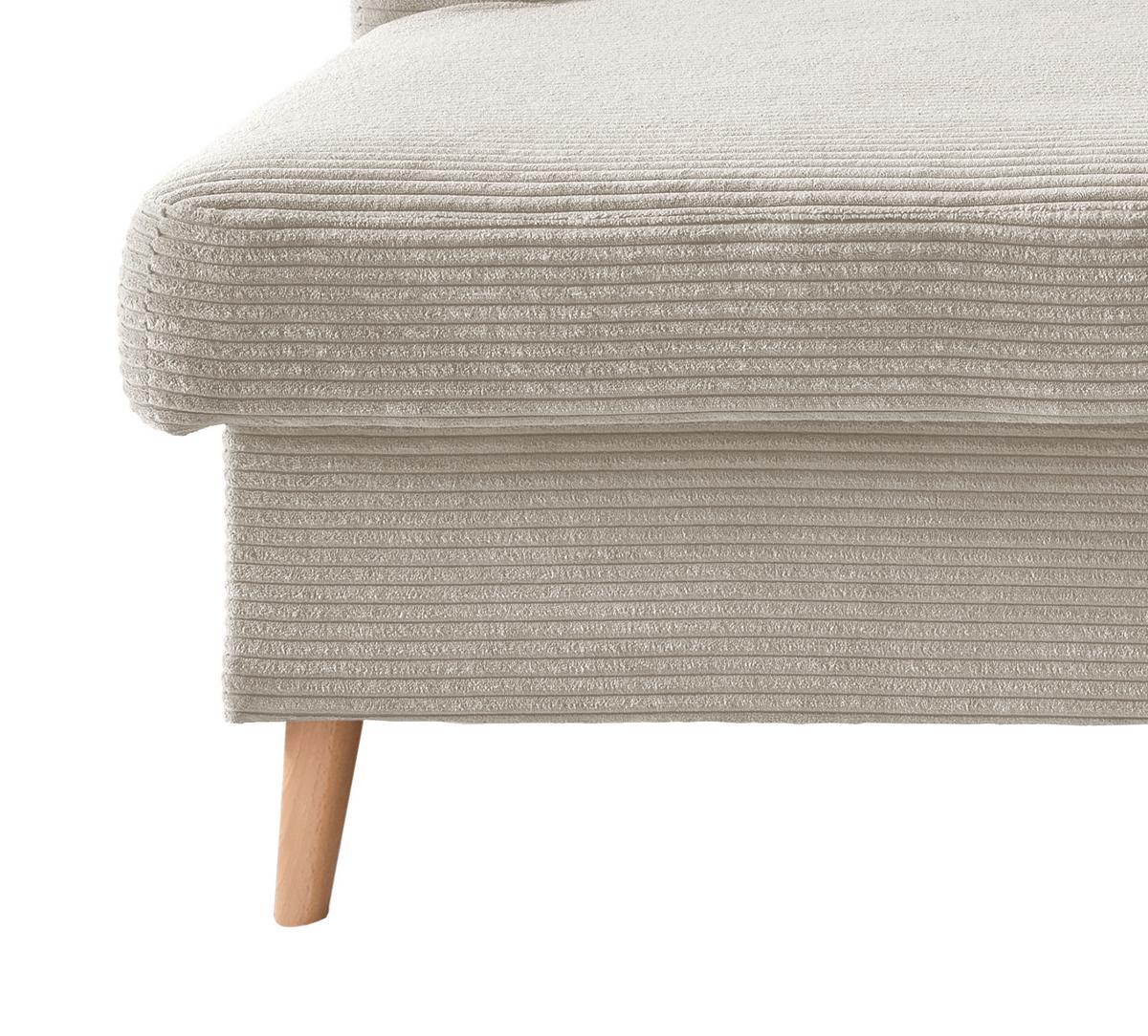 Ecksofa Valentina - Beige/Naturfarben, Design, Textil (150/228cm) - P & B