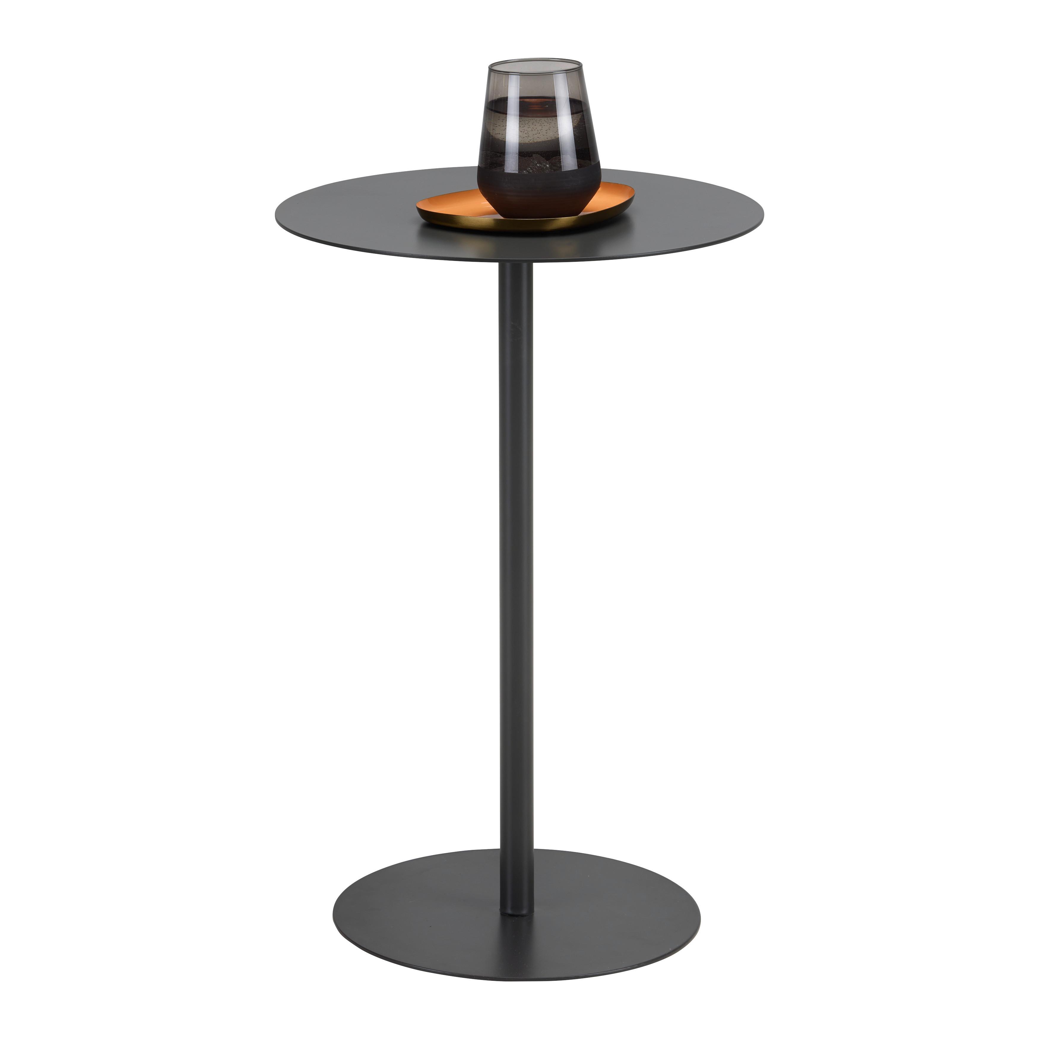 PRÍRUČNÝ STOLÍK ROD - tmavosivá, Modern, kov (35/53cm) - Mömax