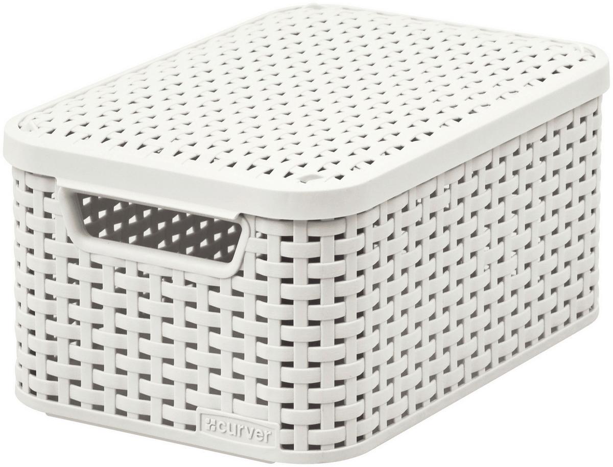 Kosár + Tető Krém Színben - krém, Konventionell, műanyag (29,3/18,7/39,3cm) - Curver