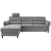 Ecksofa Cavoli, Grau S: 176x279 cm - Schwarz/Grau, MODERN, Textil (176/279cm) - Livetastic