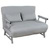 Schlafsofa Kolino II Grau B: 127 cm - Grau, MODERN, Textil/Metall (127/95/78cm) - MID.YOU