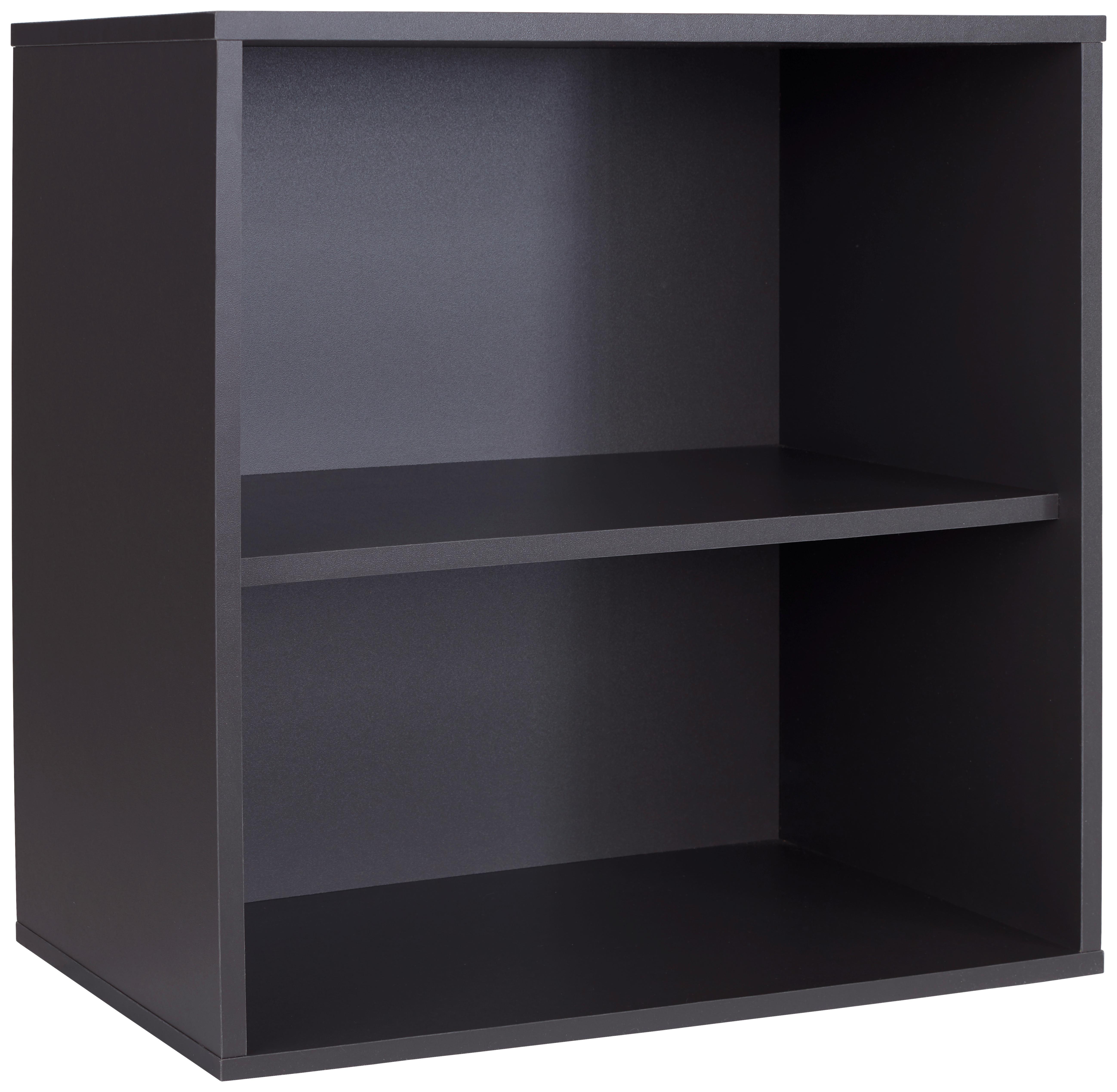 Regal Stehend/hängend Box B 46cm, Lava - Graphitfarben, MODERN, Holzwerkstoff (46/46/25cm) - Ondega