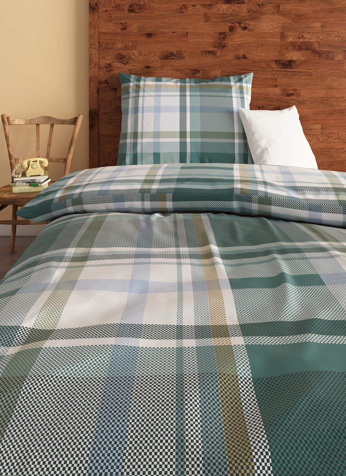 Bettwäsche Pia - Grün, ROMANTIK / LANDHAUS, Textil - James Wood