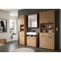 Badezimmer Scout Eiche Artisan Dekor B: 171cm - Schwarz/Eiche Artisan, Trend, Glas/Holzwerkstoff (171cm) - MID.YOU