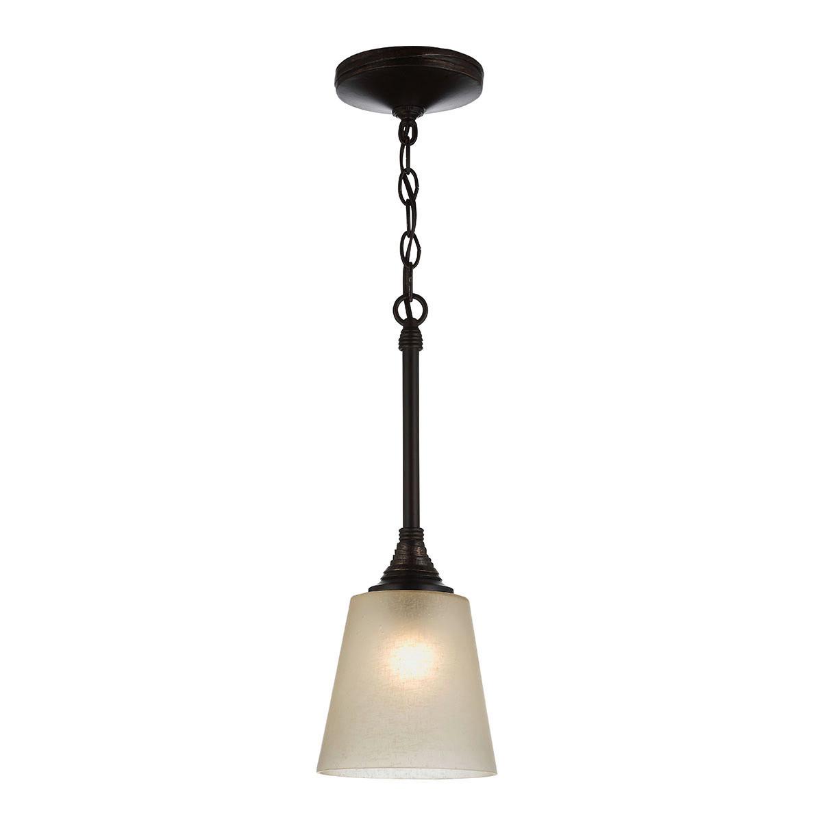 Hängeleuchte Fe-Arbor-Creek-P - Bronzefarben, KONVENTIONELL, Glas/Metall (16.5/58.4cm) - Elstead Lighting