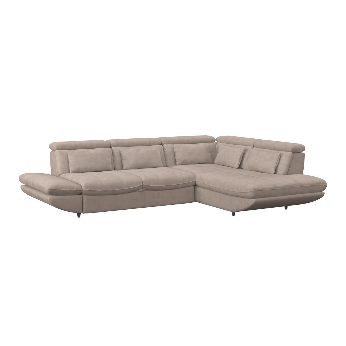 SEDACÍ SOUPRAVA PARK - černá/béžová, Moderní, textil/plast (233/311cm) - Luca Bessoni