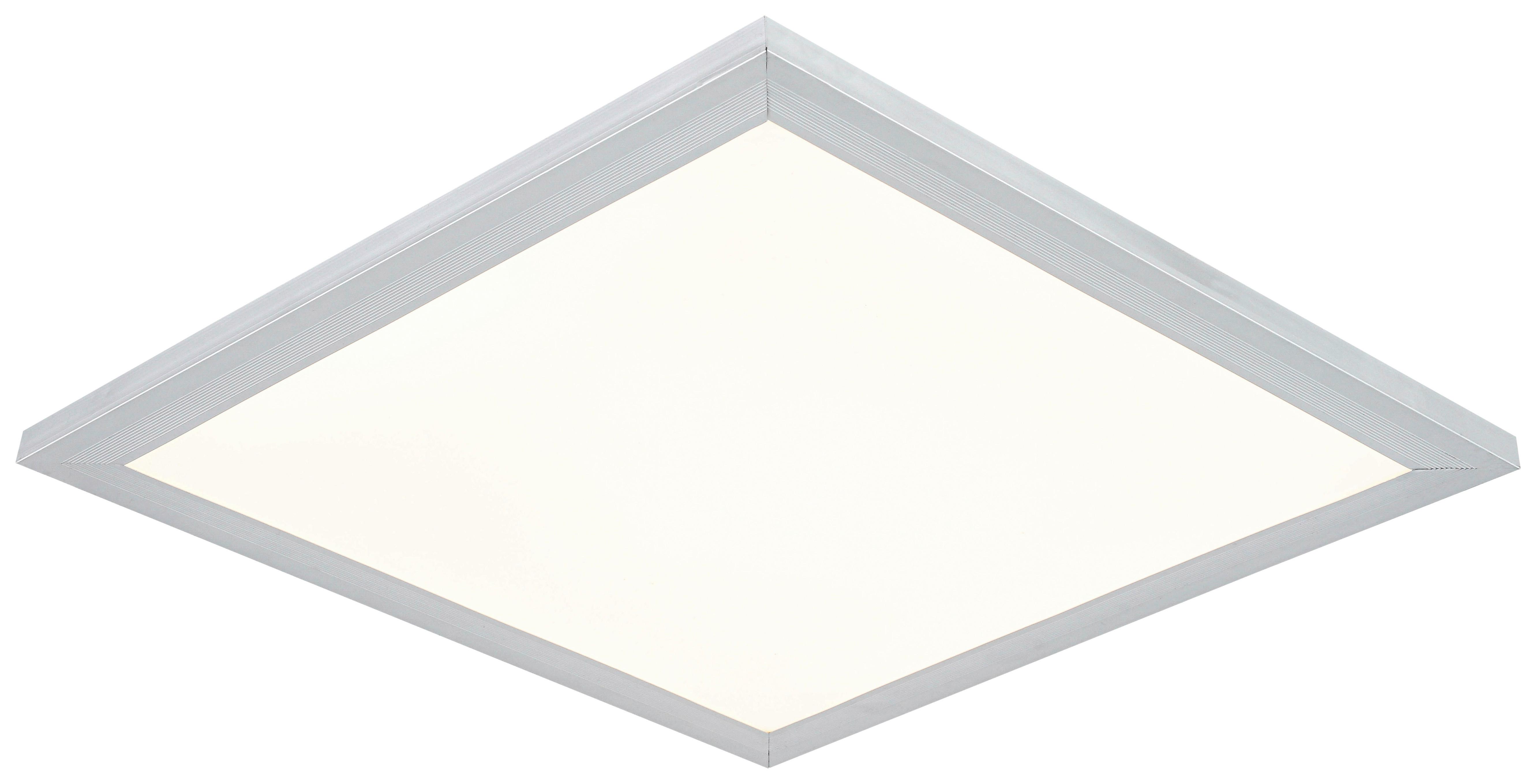 LED-Deckenleuchte Severin - Silberfarben/Weiß, MODERN, Kunststoff/Metall (30/30/5,5cm) - Luca Bessoni