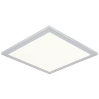 LED-Deckenleuchte Severin - Silberfarben/Weiß, MODERN, Kunststoff/Metall (30/30/5,5cm) - Luca Bessoni