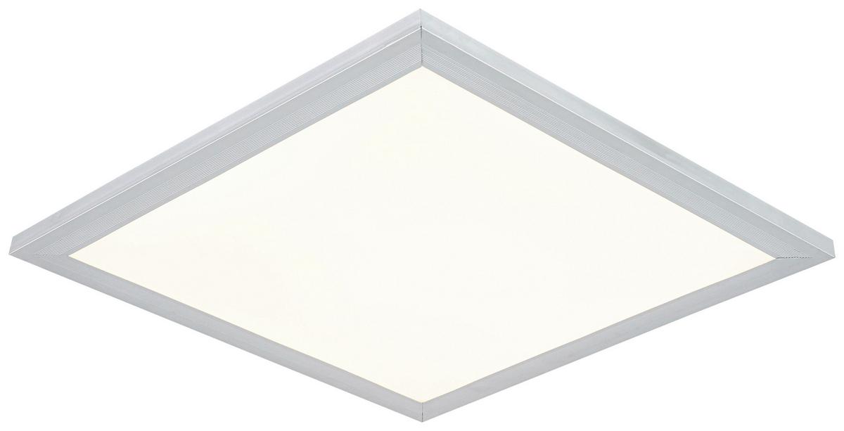 LED-Deckenleuchte Severin - Silberfarben/Weiß, MODERN, Kunststoff/Metall (30/30/5,5cm) - Luca Bessoni